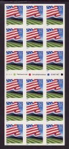 USA-Sc#2919a- id8-unused NH booklet-Flag over field-1995-