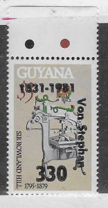 Guyana #409 330c on $3,00 overprint (MNH) CV $10.00