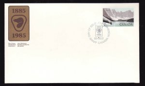 Canada-Sc#936-stamp on FDC-Banff National Park-1985-