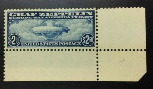 MOMEN: US STAMPS #C15 GRAF ZEPPELIN MINT OG NH LOT #75331*