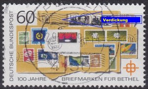 GERMANY BUND [1988] MiNr 1395 F3 IV ( O/used ) [01] Plattenfehler