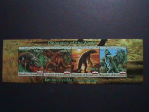 SOMALILAND-2011 PREHISTORY ANIMALS-DINOSAURS- MNH -S/S VF-SCOTT NOT LISTING