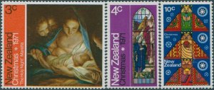 New Zealand 1971 SG964-966 Christmas set MNH