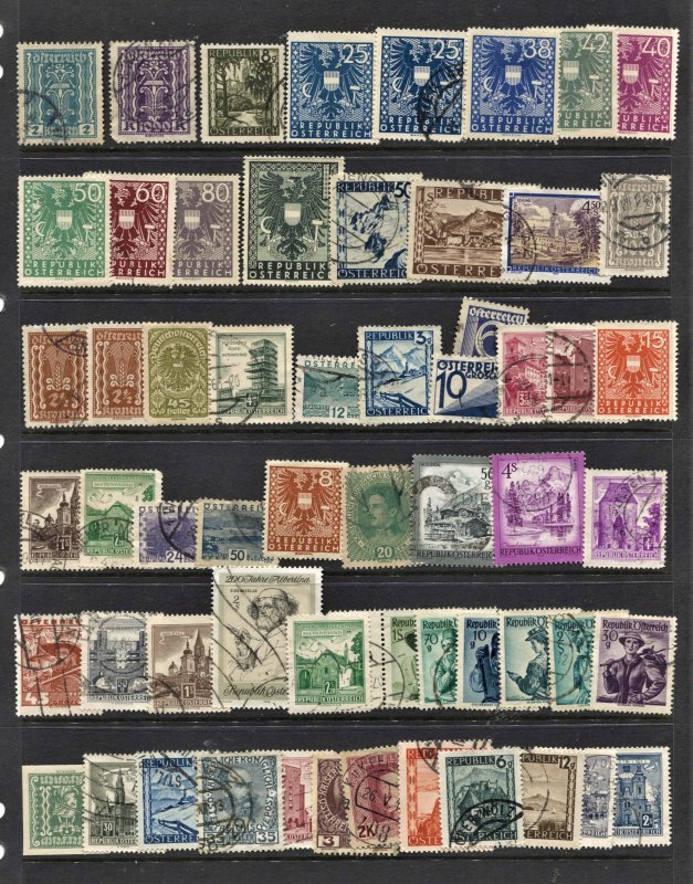 STAMP STATION PERTH Austria #60 Mint / Used Selection - Unchecked