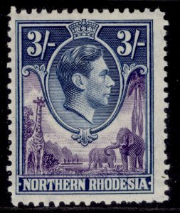 NORTHERN RHODESIA GVI SG42, 3s violet & blue, M MINT. Cat £30.