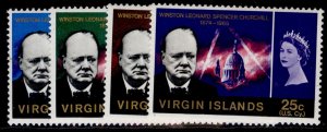 BRITISH VIRGIN ISLANDS QEII SG197-200, 1966 Chuchill commemoration set, NH MINT.