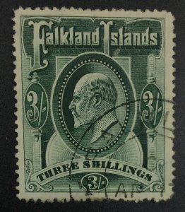 MOMEN: FALKLAND ISLANDS SG #49 USED £160 LOT #62101