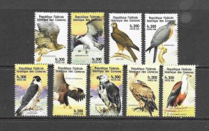 BIRDS - COMORO ISLANDS #928a-i   MNH