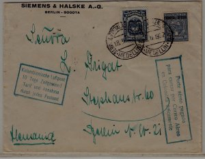 Colombia/Germany airmail cover Scadta 18.11.32 signed Spalink