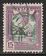 1950 Ceylon - Sc 309 - used VF - 1 single - Vesak Orchid