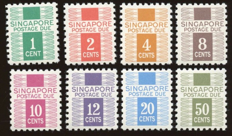 Singapore - Sc# J1 - J8, MNH.  2017 SCV $24.80