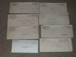 15 WWII COVERS-FREE MAILING FOR SOLDIERS, 1940`S