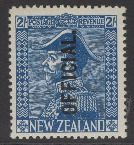 NEW ZEALAND SGO112 1928 2/= LIGHT BLUE MTD MINT 