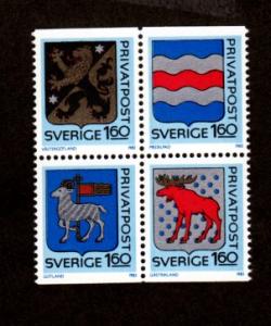 Sweden # 1456-1459 Mint!