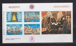 Bangladesh 114a Imperf Set MNH American Bicentennial (D)