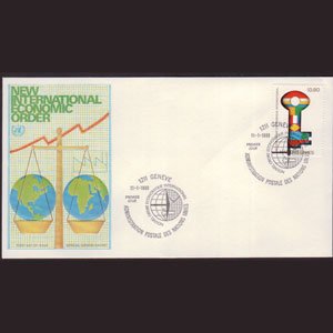 UN-GENEVA 1980 - FDC - 89 New Econimic Order