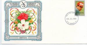 Grenada 1986 Royal Wedding Prince Andrew  Sarah Sc 1386 Fargusan Flower Orchi...