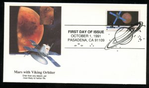 US 2572 Space Exploration - Mars Viking Orbiter UA Fleetwood cachet FDC DP