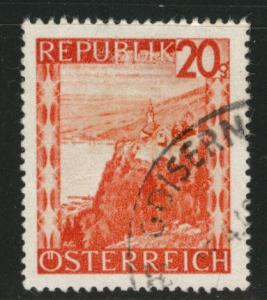 Austria Scott 504 Used stamp from 1947-48 set