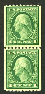 U.S. #486 MINT LINE PAIR OG NH