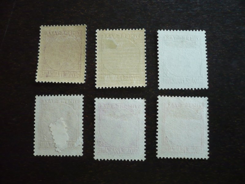 Stamps - French Guiana - Scott# J22-J23,J25-J28 - Mint & Used Set of 6 Stamps