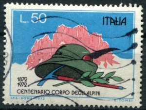 Italy Sc#1068 Used, 50L multi, Centenary of Alpine Corps (1972)