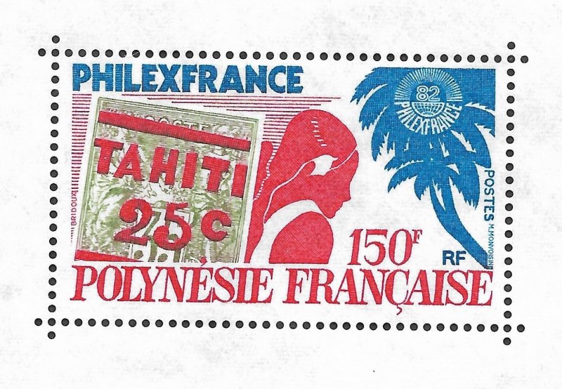 Doyle's_Stamps: MNH 1982 French Polynesian Souvenir Sheet, Scott #361a**