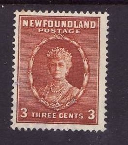 Newfoundland- Sc#187-used 3c Queen Mary-id4-1932-7-