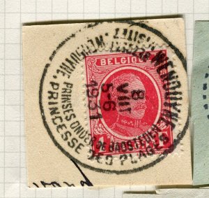 BELGIUM; 1931 early Albert issue fine used POSTMARK PIECE
