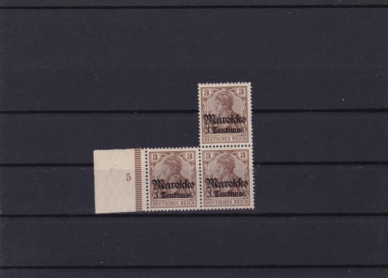  German Colonies  Morocco 1911 Yacht Type mint never hinged stamps block  R20947