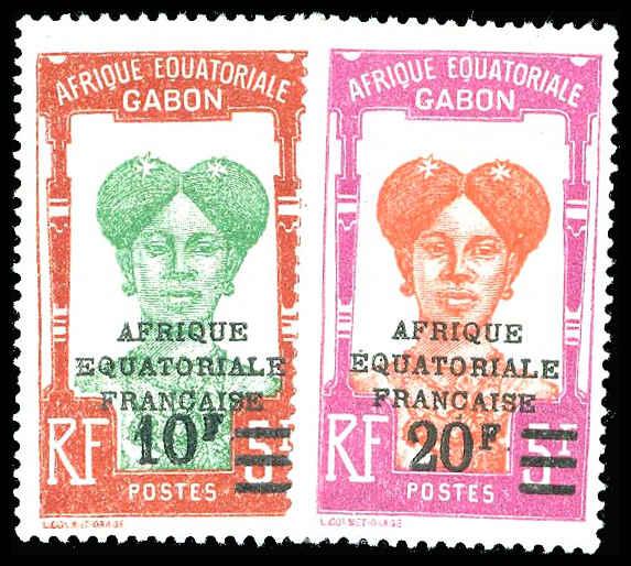 GABON 118-19  Mint (ID # 83798)