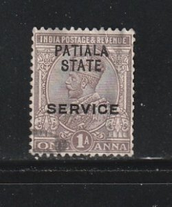 Patiala O38 U Overprint