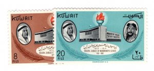 Kuwait #175-176 MH Stamp - CAT VALUE $1.35