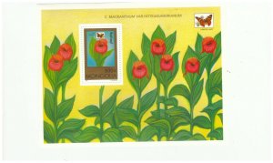 MONGOLIA SC.2278-9 BUTTERFLIES AND ORCHIDS S/S MNH BK2