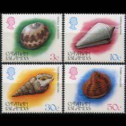 CAYMAN IS. 1984 - Scott# 518-21 Seashells Set of 4 NH