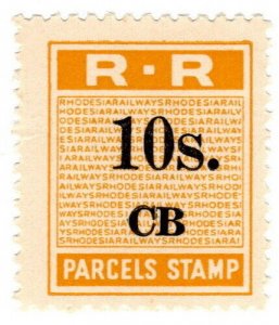 (I.B) Rhodesia Railways : Parcels Stamp 10/- (Chisambe)