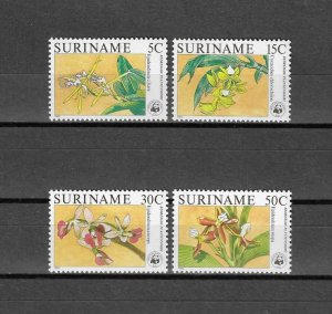 SURINAME 1986 WWF SG 1271/4 MNH Cat £61.25