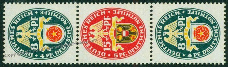 Germany 1929 Nothilfe Michel S69 MNH Welfare Aid Semipostal Se-Tenant 75852