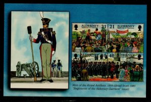 Alderney Sc 162b 2000 Boxing & Honour Guard Soldier stamp bklt pane of  mint NH