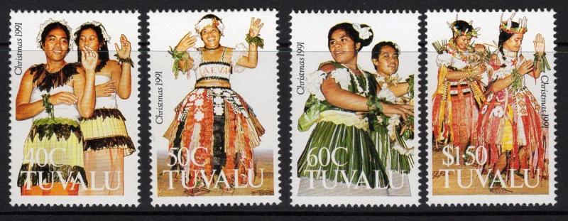 TUVALU SG617/20 1991 CHRISTMAS MNH