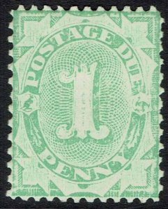 AUSTRALIA 1907 POSTAGE DUE 1D WMK CROWN/DOUBLE LINED A PERF 11.5 X 11 