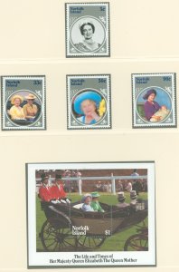 Norfolk Island #364-368 Mint (NH) Single (Complete Set) (Queen)