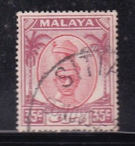 Malaya Perak 1950 Sc 125 35c Used