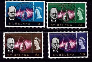 St Helena 184-87 Used 1966 Churchill set