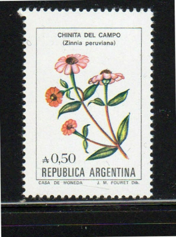 ARGENTINA #1523  1985  50c  FLOWER MINT  VF NH  O.G  c