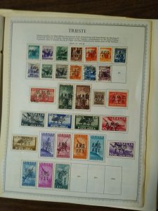 collection on pages Italy Trieste mostly complete most mint FC: CV $1819