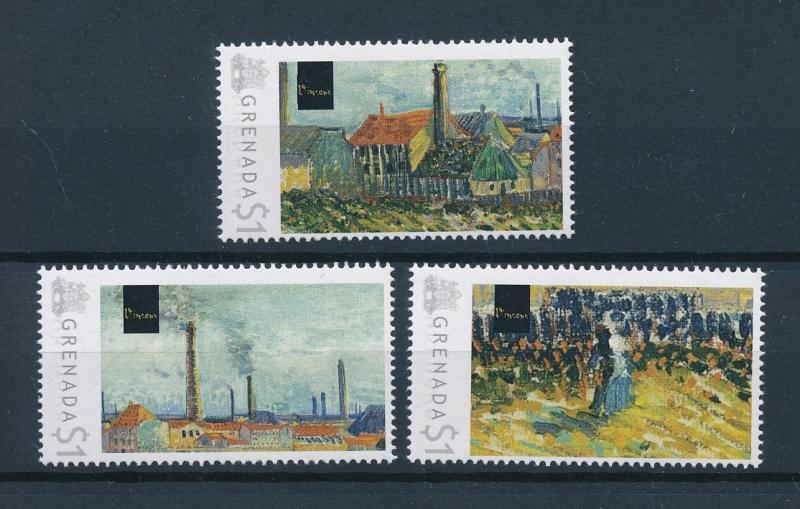 [75287] Grenada 2009 Painting Vincent van Gogh Factories at Clichy  MNH