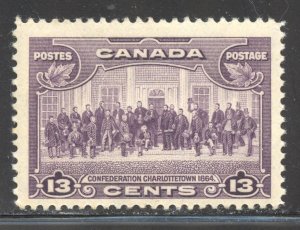 Canada Scott 224 MNHOG - 1935 Confederation Conference - SCV $12.50