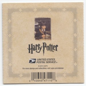 United States 2013 Sc#4825-4844 Harry Potter souvenir booklet of 20 MNH