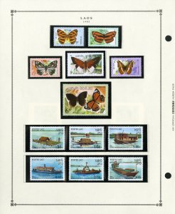 Laos Loaded Mostly Mint 1951 to 1998 Rather Complete Stamp Collection